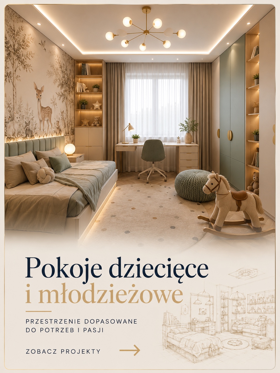 Projekt Q-artis — Pokoje dziecięce i młodzieżowe